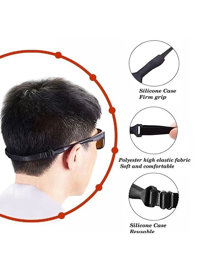 قطعتان من أربطة النظارات القابلة للتعديل، مقاس عالمي، حبل لتثبيت النظارات - Image 2